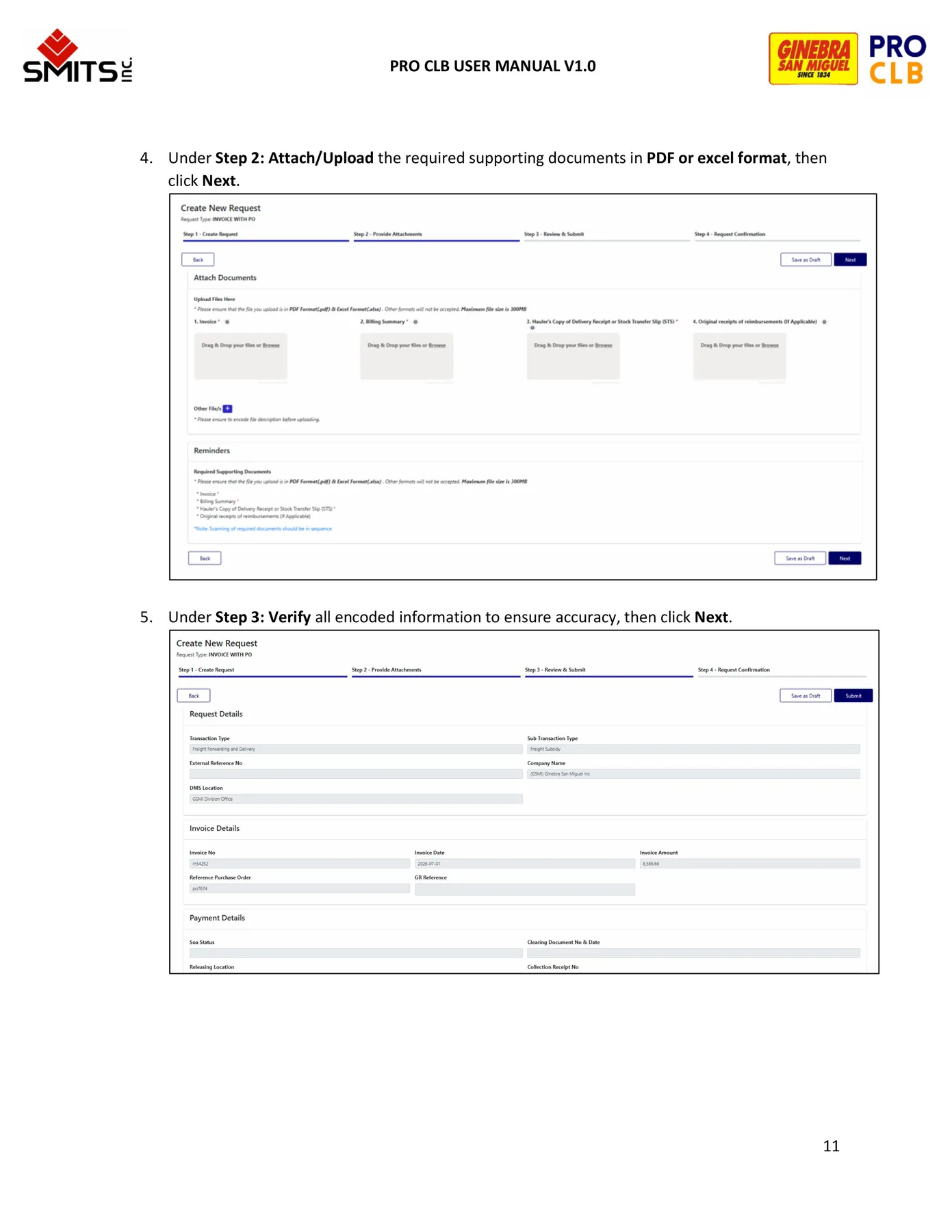 Request Management manual page 11