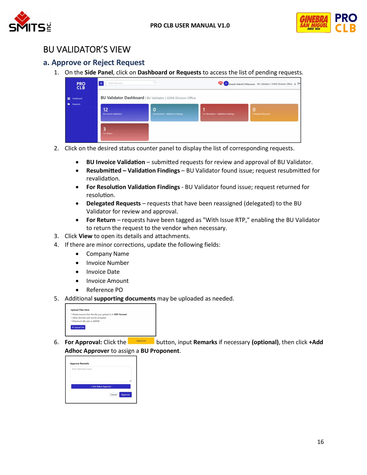 BU Validator manual page 16