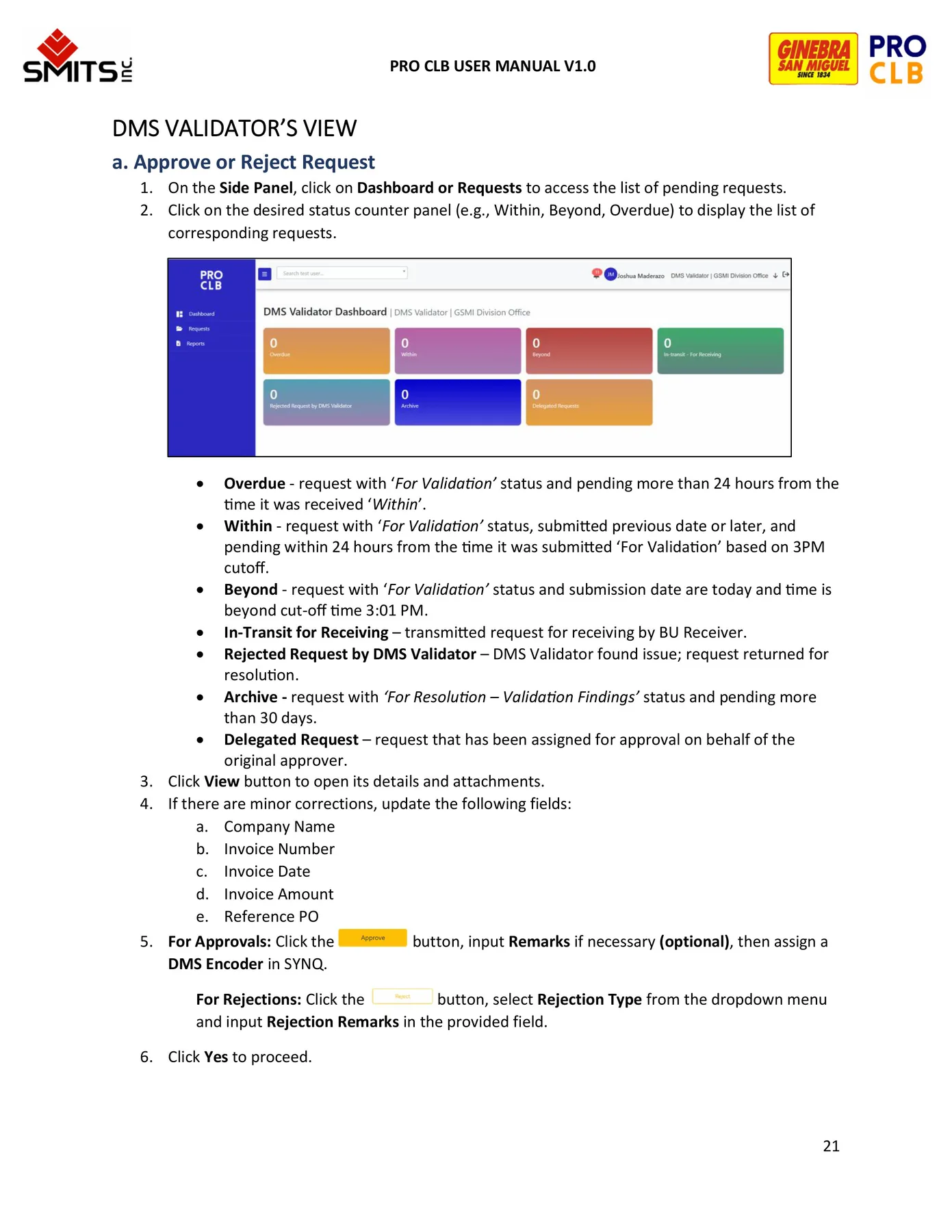 DMS Validator manual page 21