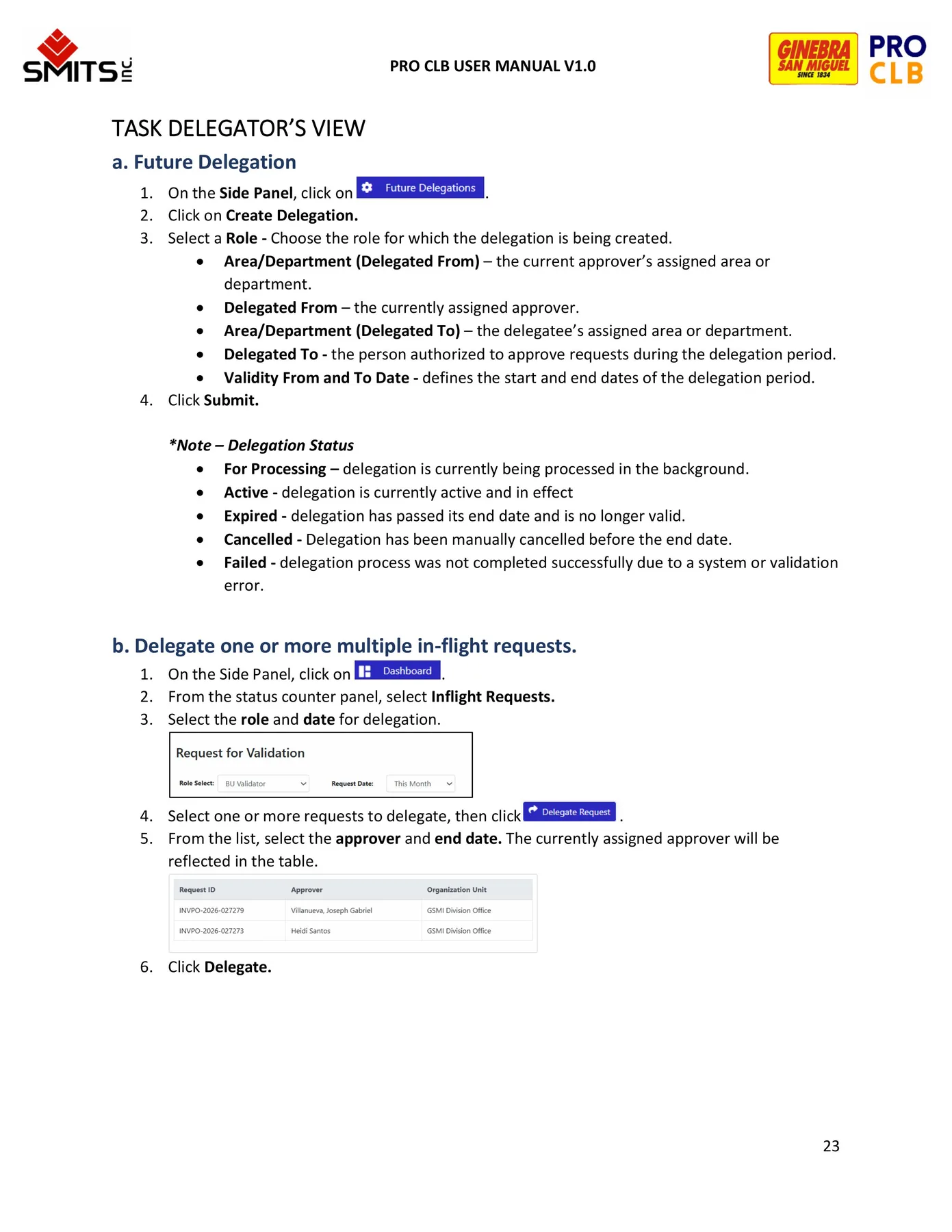 Task Delegation manual page 23