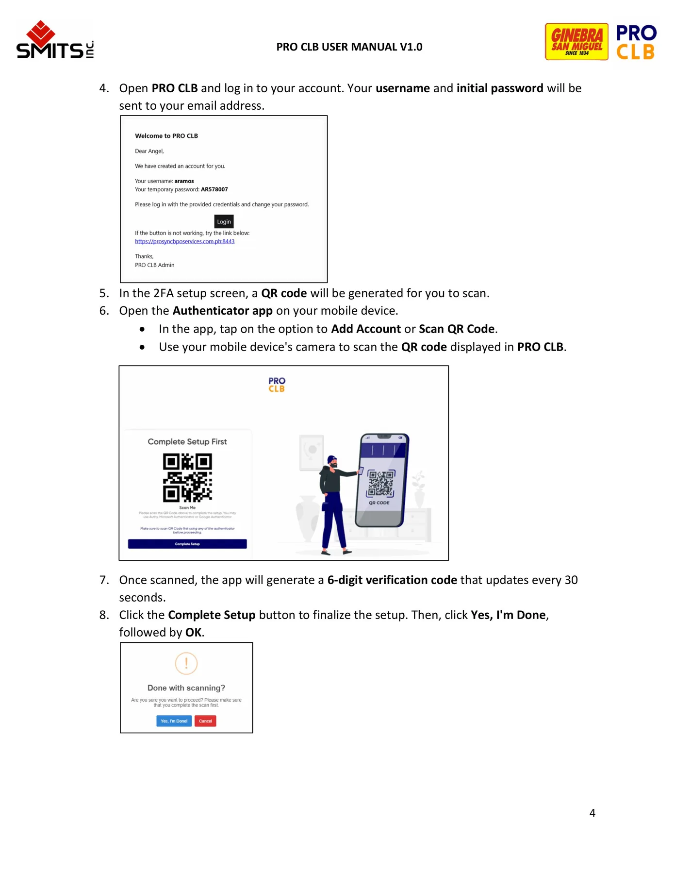 Getting Started manual page 4