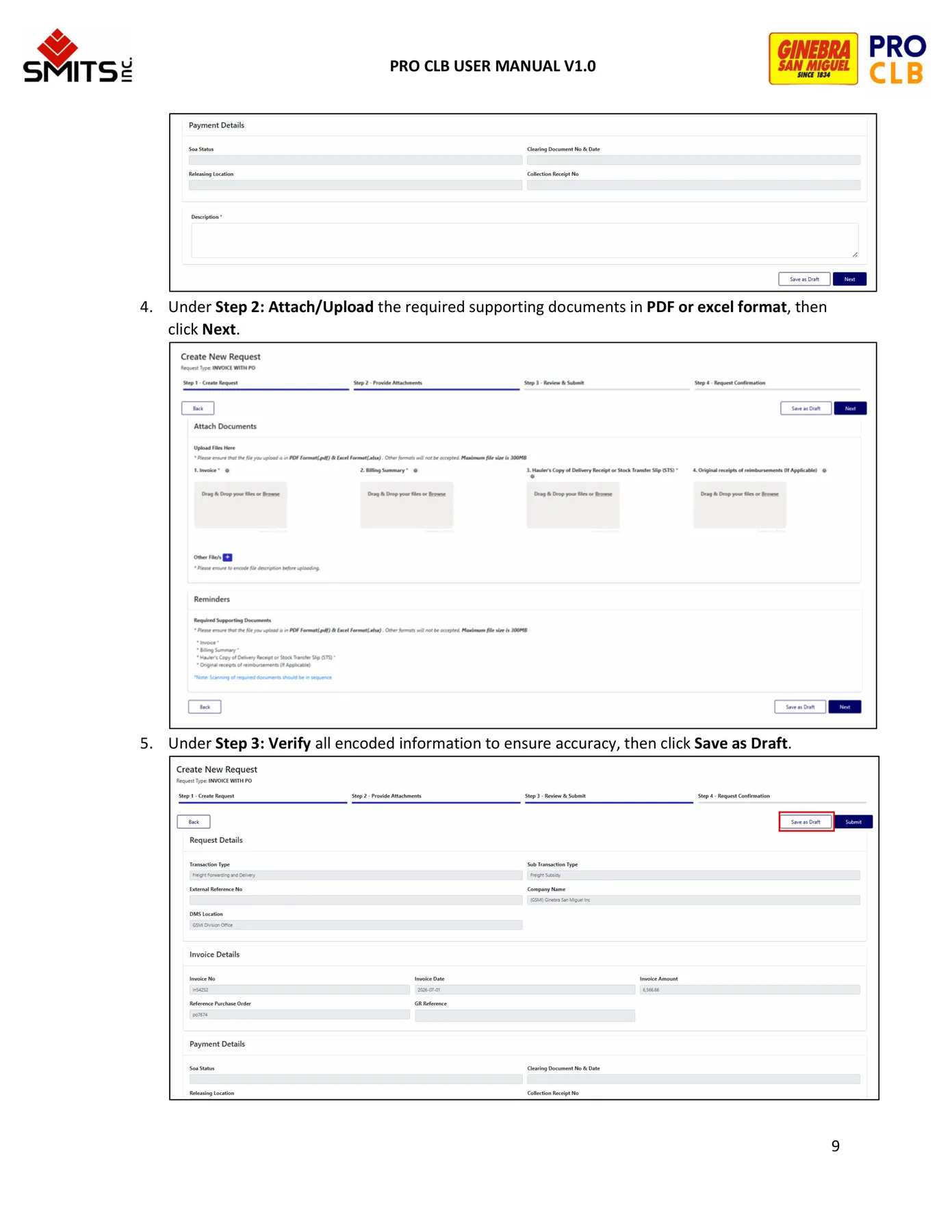 Request Management manual page 9